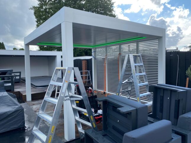 Glass patio canopy 1